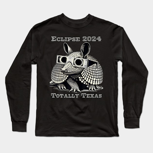 Eclipse 2024 Totally Texas Long Sleeve T-Shirt by SanJKaka